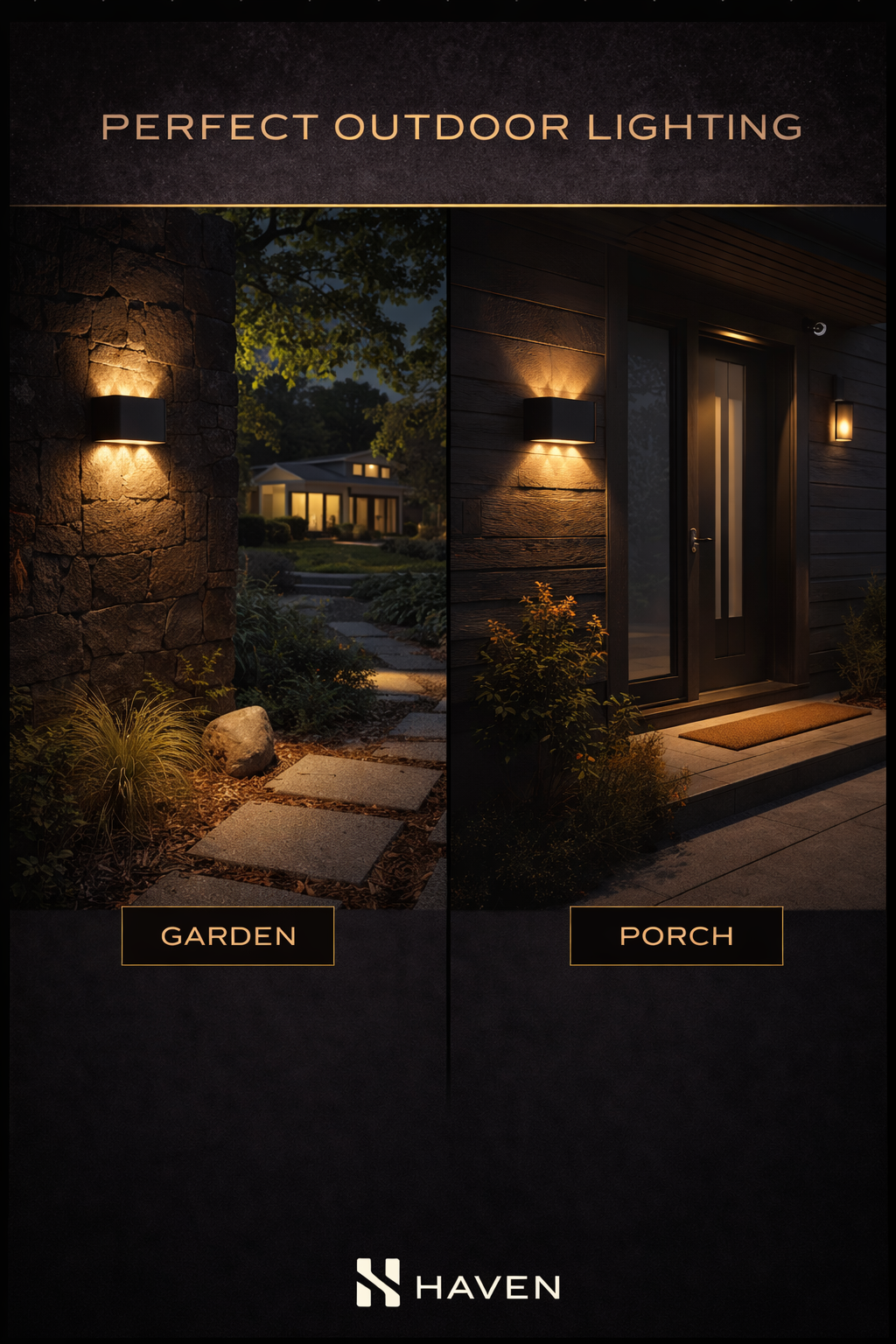 HAVEN White Up & Down LED Wall Sconce (Indoor/Outdoor)