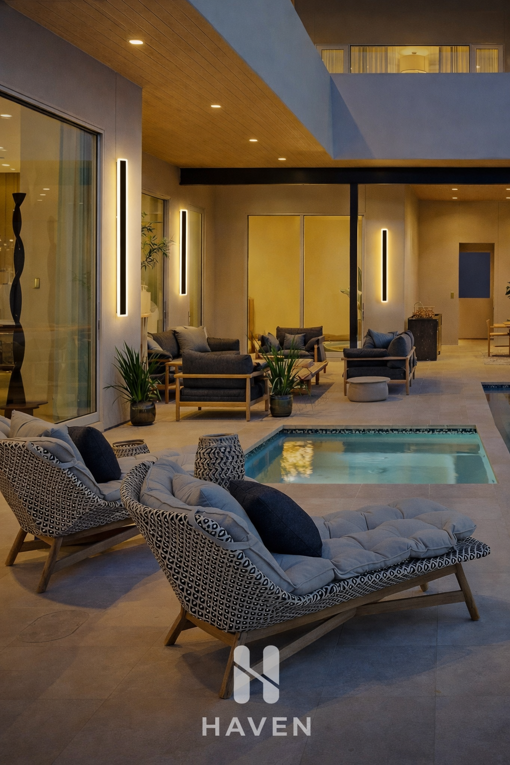 HAVEN Minimalist Linear Wall Sconce (Indoor/Outdoor)