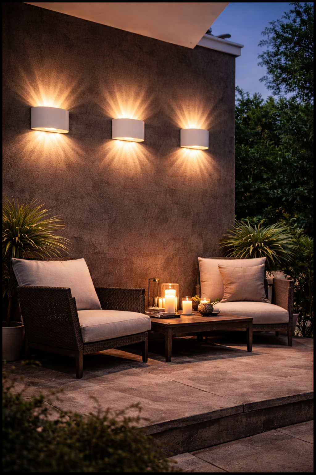 HAVEN White Up & Down LED Wall Sconce (Indoor/Outdoor)