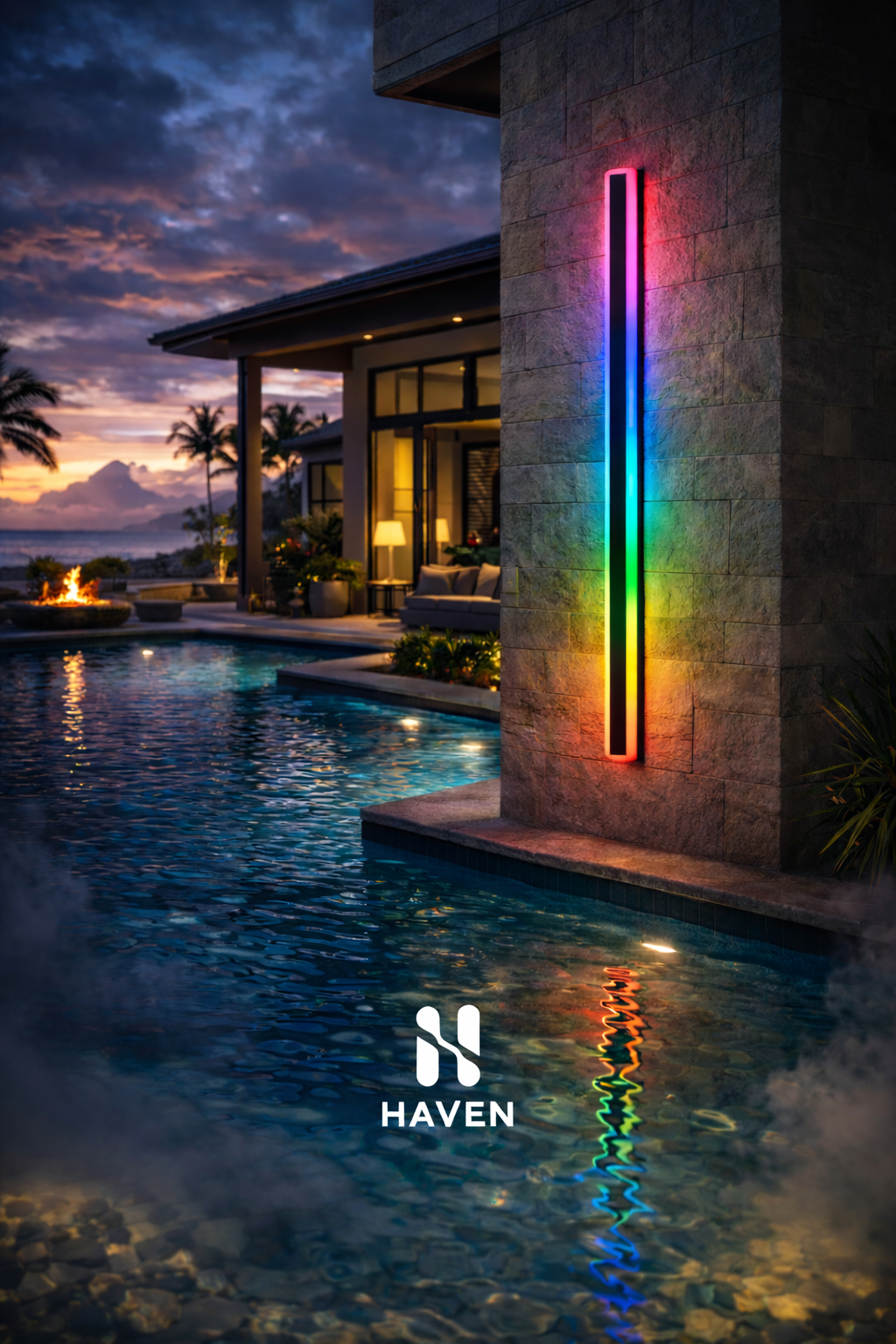 HAVEN Smart RGB Wall Sconce (App + Bluetooth)