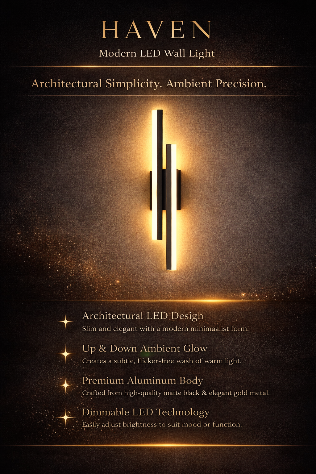 HAVEN Copper-Line LED Wall Sconce