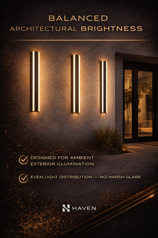HAVEN Minimalist Outdoor Linear Wall Light (Waterproof)