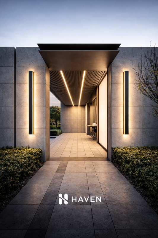 HAVEN Minimalist Outdoor Linear Wall Light (Waterproof)