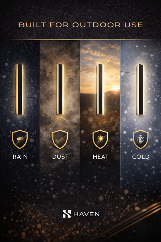 HAVEN Minimalist Outdoor Linear Wall Light (Waterproof)