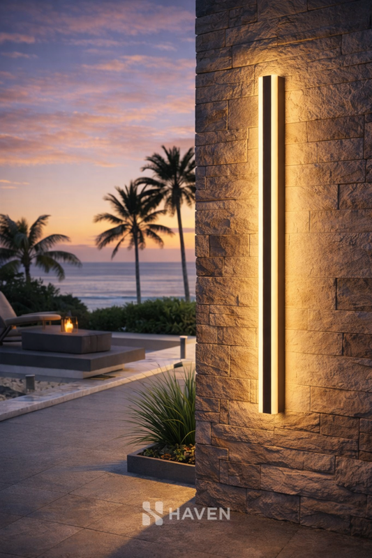 HAVEN Minimalist Outdoor Linear Wall Light (Waterproof)