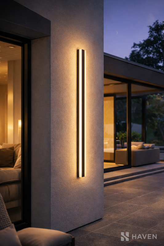 HAVEN Minimalist Outdoor Linear Wall Light (Waterproof)