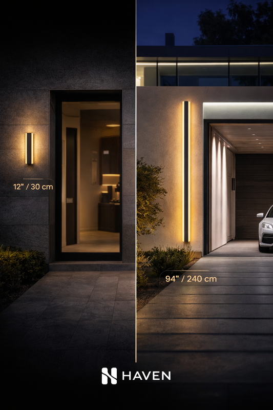 HAVEN Minimalist Outdoor Linear Wall Light (Waterproof)