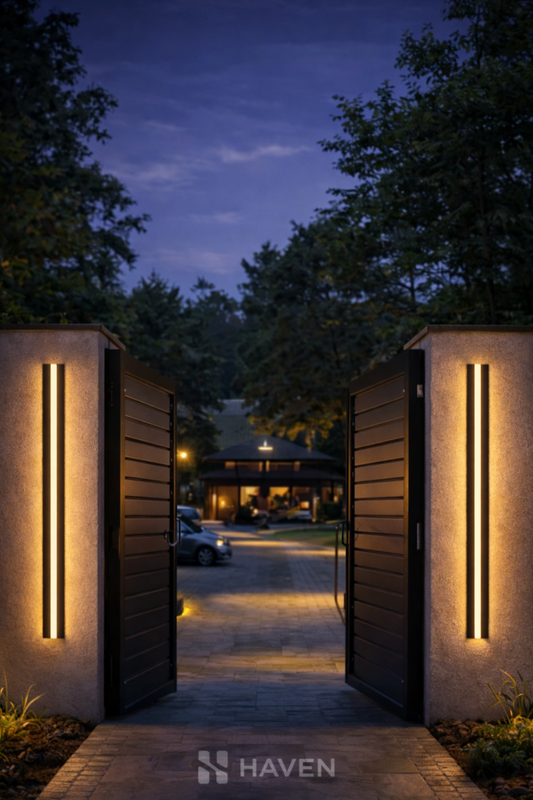 HAVEN Minimalist Outdoor Linear Wall Light (Waterproof)